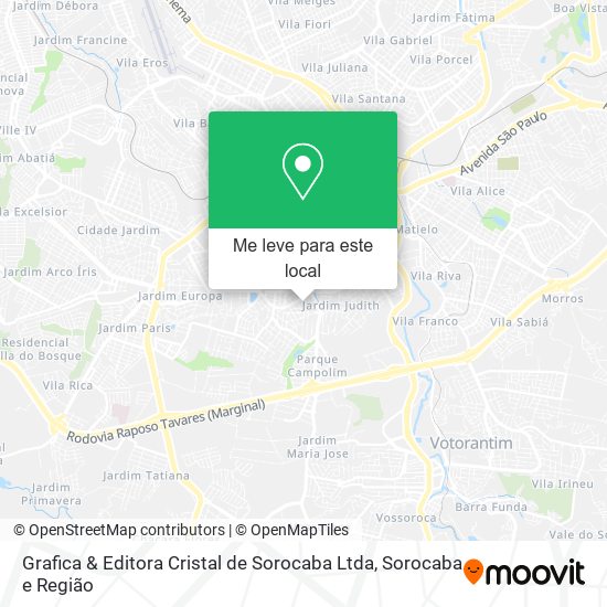 Grafica & Editora Cristal de Sorocaba Ltda mapa