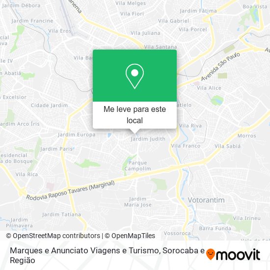 Marques e Anunciato Viagens e Turismo mapa