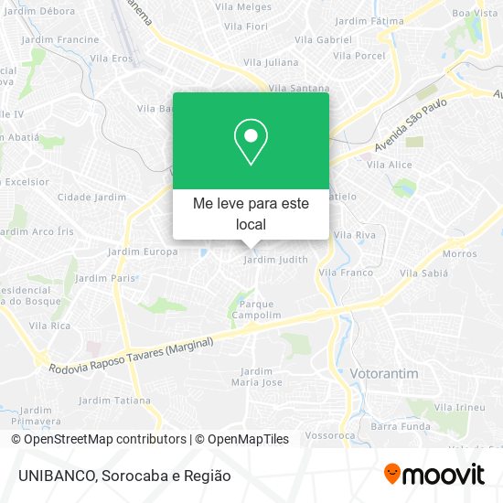 UNIBANCO mapa