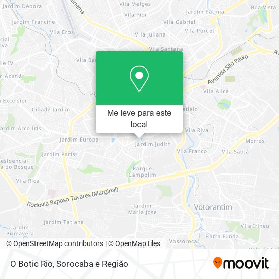 O Botic Rio mapa