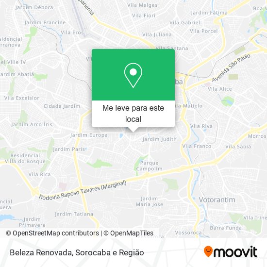 Beleza Renovada mapa