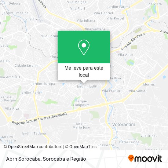 Abrh Sorocaba mapa