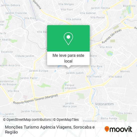 Monções Turismo Agência Viagens mapa