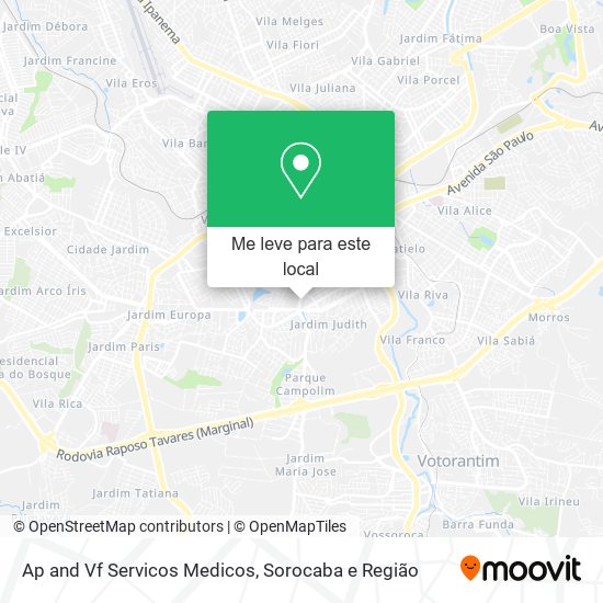 Ap and Vf Servicos Medicos mapa