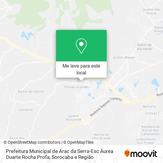 Prefeitura Municipal de Arac da Serra-Esc Áurea Duarte Rocha Profa mapa