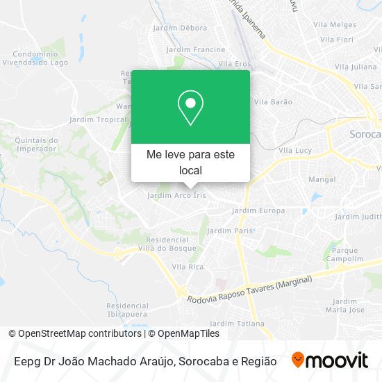 Eepg Dr João Machado Araújo mapa