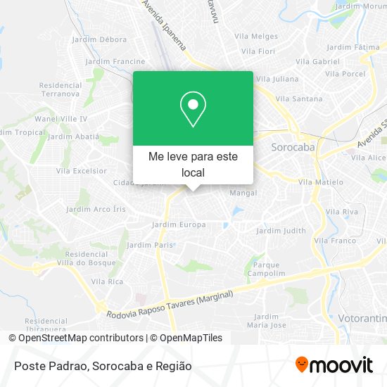 Poste Padrao mapa