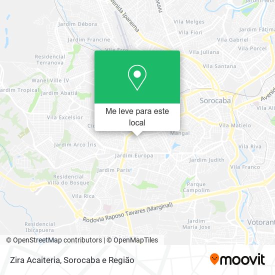 Zira Acaiteria mapa