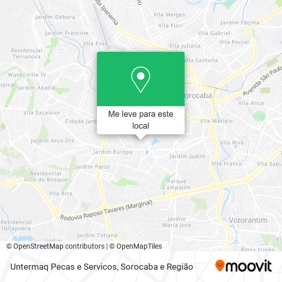 Untermaq Pecas e Servicos mapa
