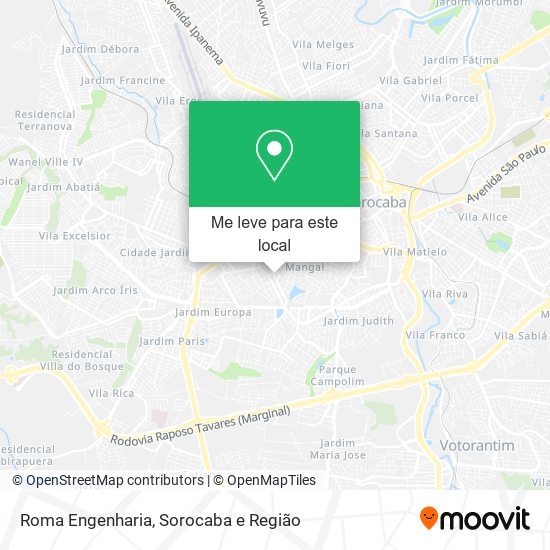 Roma Engenharia mapa