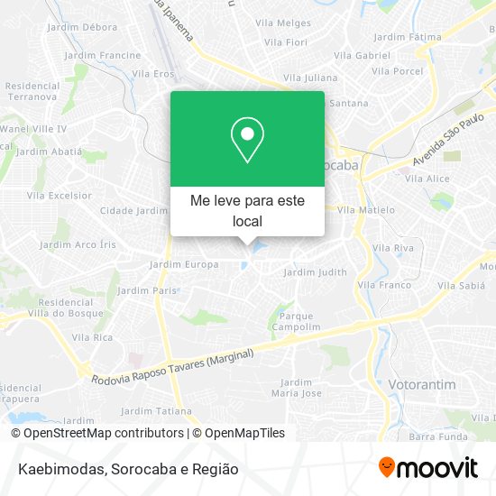 Kaebimodas mapa