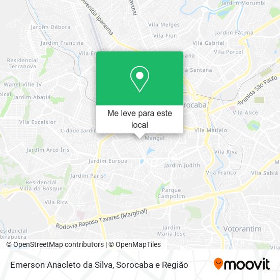 Emerson Anacleto da Silva mapa