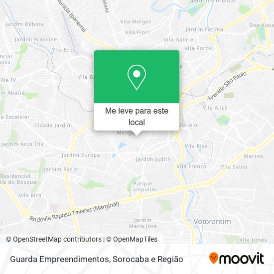 Guarda Empreendimentos mapa
