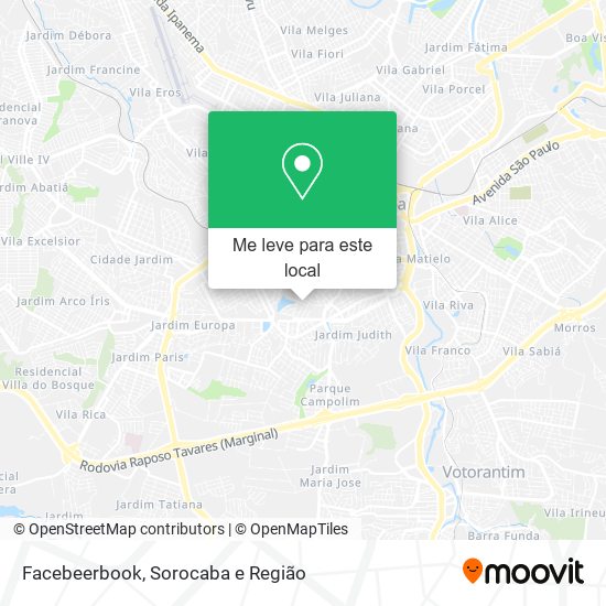 Facebeerbook mapa