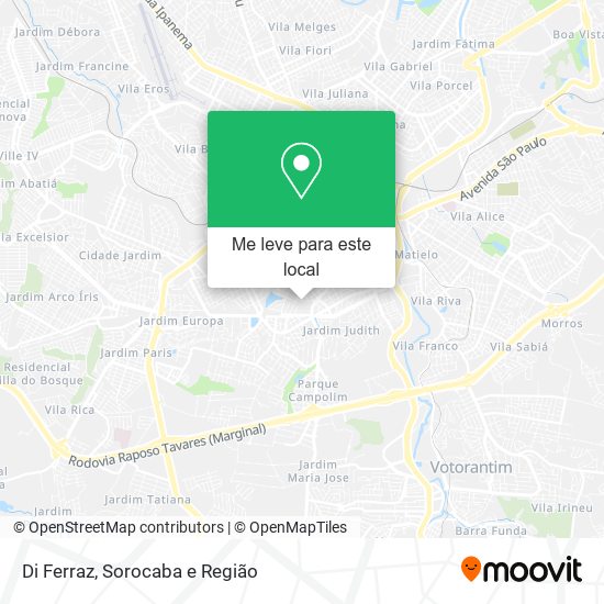 Di Ferraz mapa