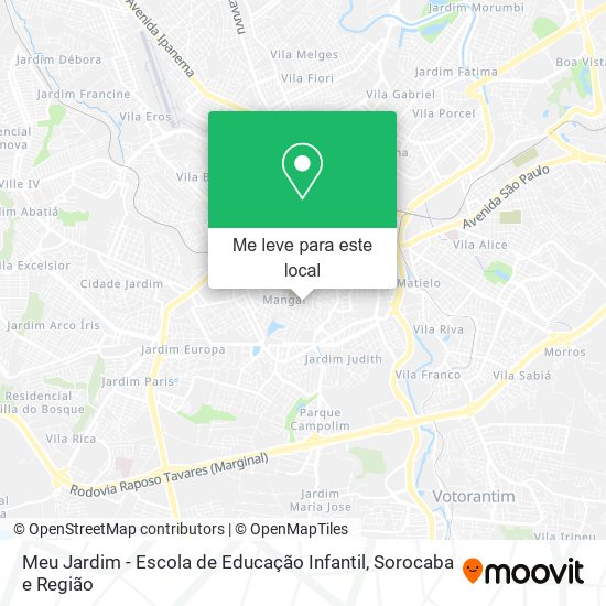 Meu Jardim - Escola de Educação Infantil mapa