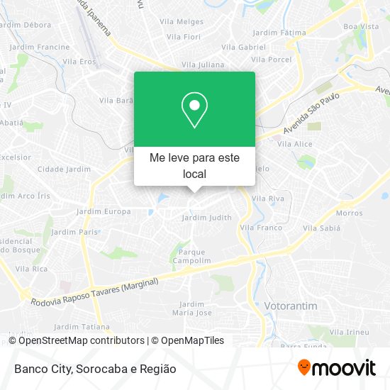 Banco City mapa