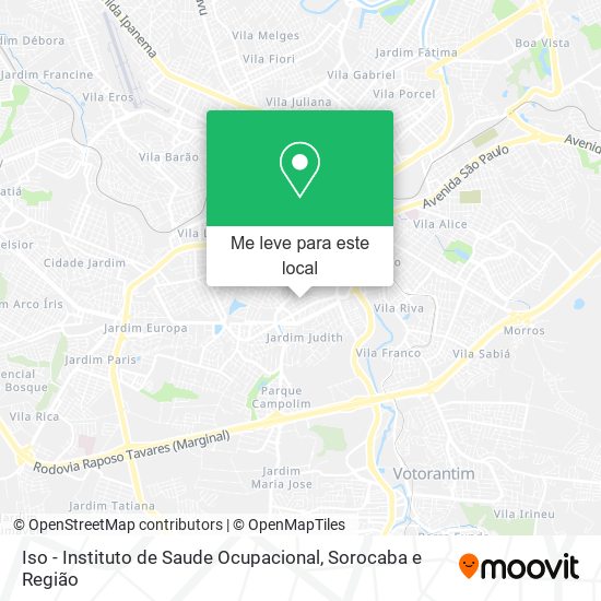 Iso - Instituto de Saude Ocupacional mapa