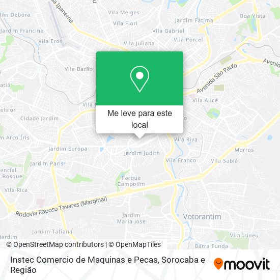 Instec Comercio de Maquinas e Pecas mapa