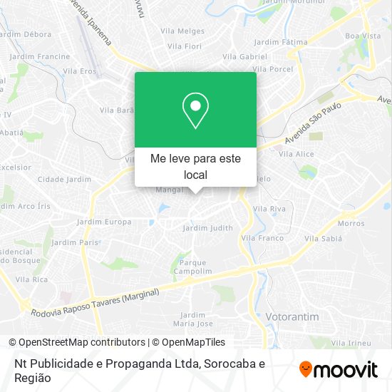 Nt Publicidade e Propaganda Ltda mapa