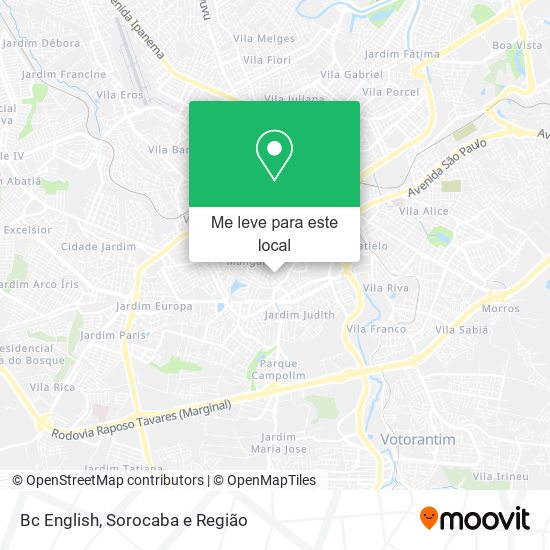 Bc English mapa
