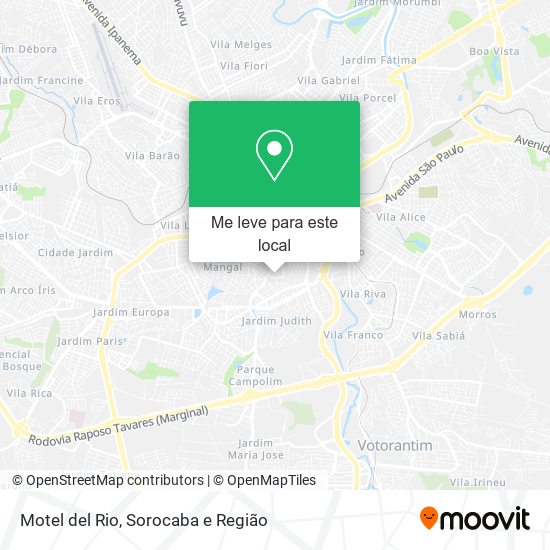 Motel del Rio mapa