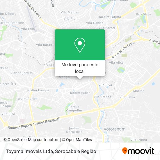 Toyama Imoveis Ltda mapa