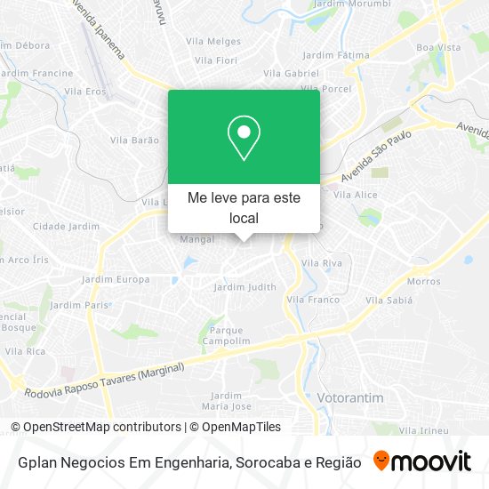 Gplan Negocios Em Engenharia mapa