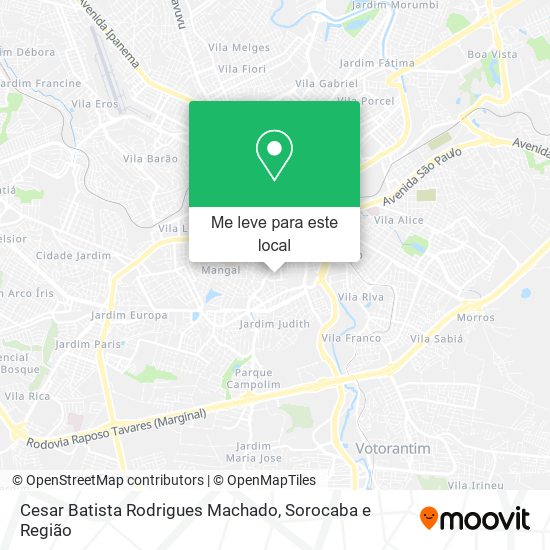 Cesar Batista Rodrigues Machado mapa