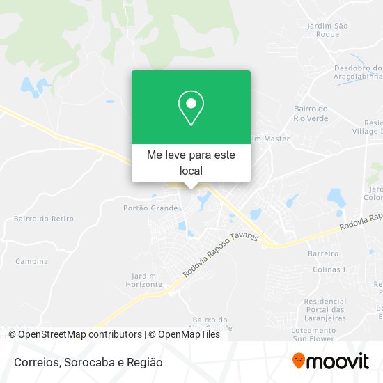 Correios mapa