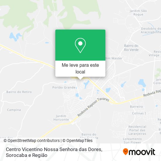 Centro Vicentino Nossa Senhora das Dores mapa