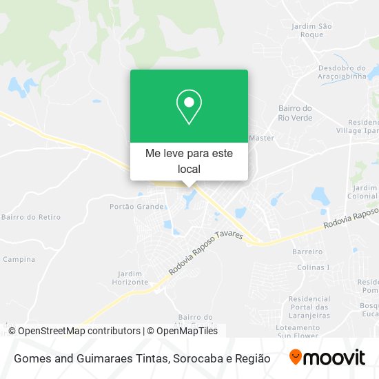 Gomes and Guimaraes Tintas mapa