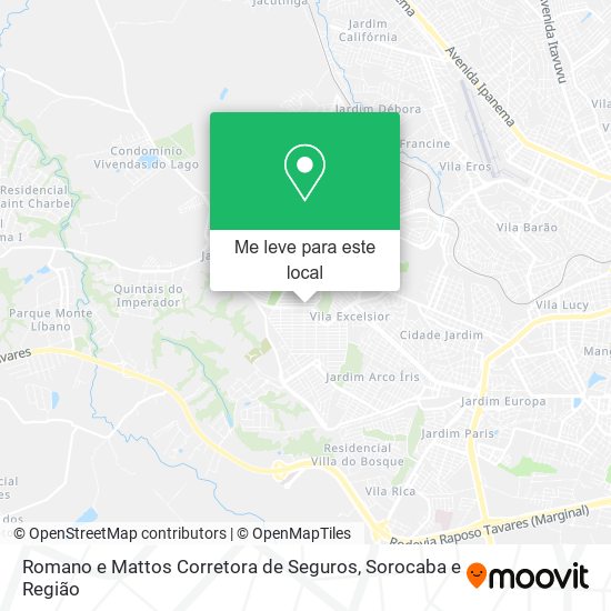 Romano e Mattos Corretora de Seguros mapa