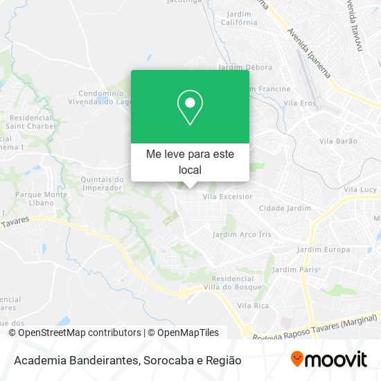 Academia Bandeirantes mapa