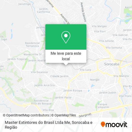 Master Extintores do Brasil Ltda Me mapa