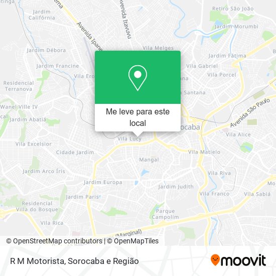 R M Motorista mapa