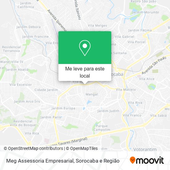 Meg Assessoria Empresarial mapa