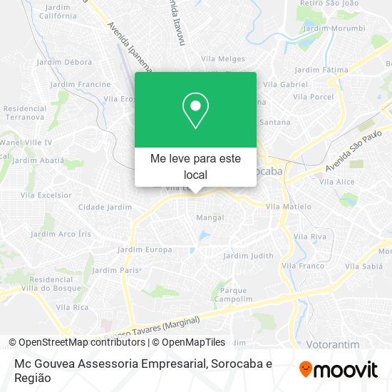 Mc Gouvea Assessoria Empresarial mapa