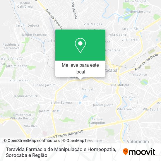 Teravida Farmácia de Manipulação e Homeopatia mapa