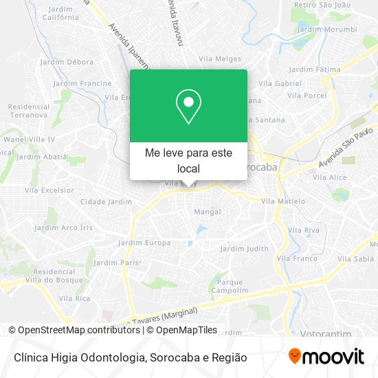 Clínica Higia Odontologia mapa