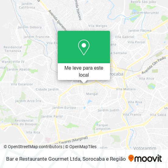 Bar e Restaurante Gourmet Ltda mapa