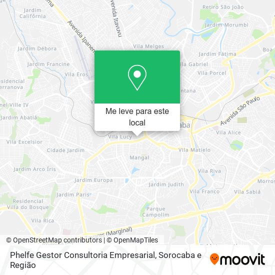 Phelfe Gestor Consultoria Empresarial mapa