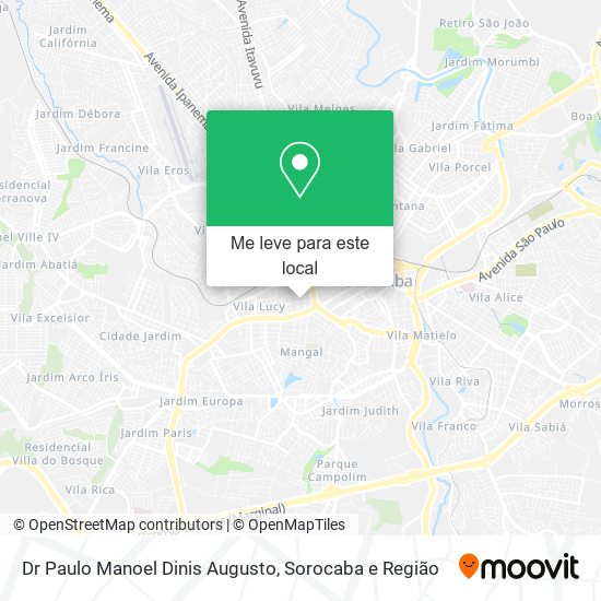 Dr Paulo Manoel Dinis Augusto mapa