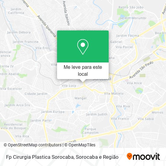 Fp Cirurgia Plastica Sorocaba mapa