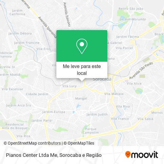 Pianos Center Ltda Me mapa