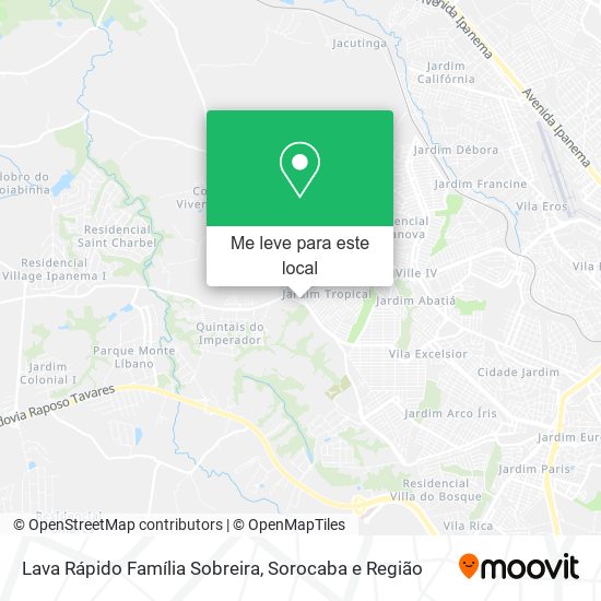 Lava Rápido Família Sobreira mapa