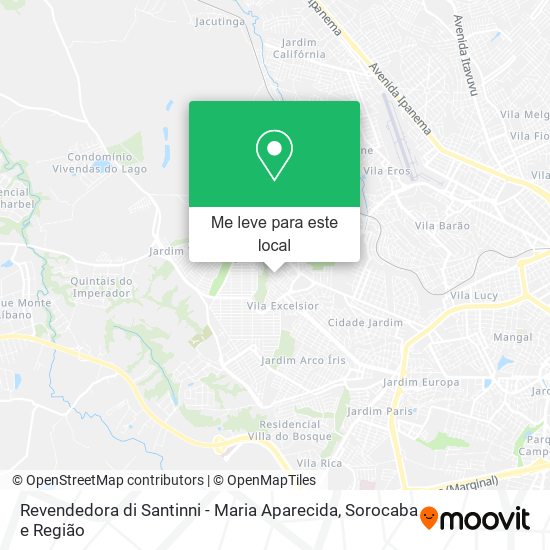 Revendedora di Santinni - Maria Aparecida mapa
