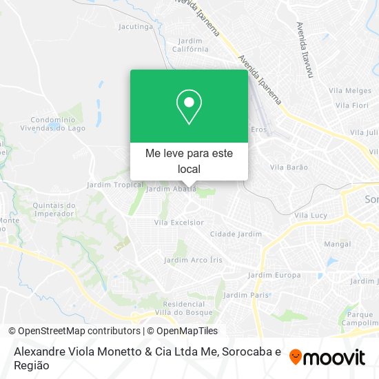 Alexandre Viola Monetto & Cia Ltda Me mapa