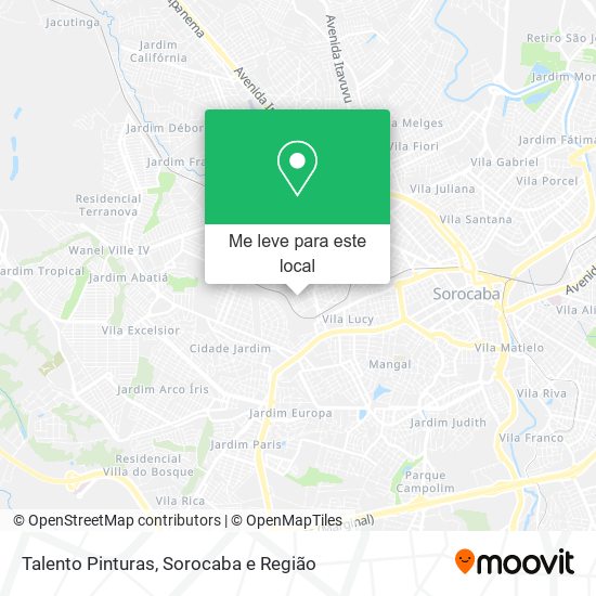 Talento Pinturas mapa