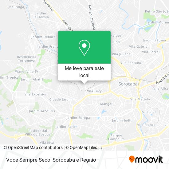 Voce Sempre Seco mapa